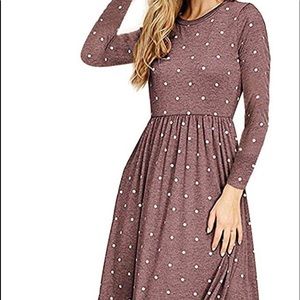 Dress (plum color and tan)